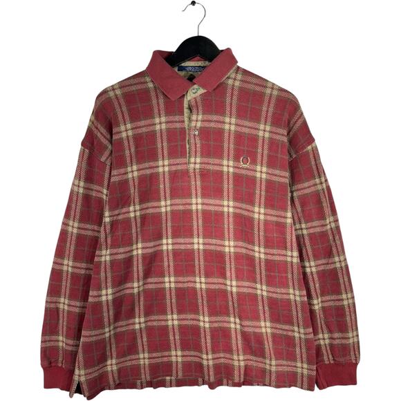 Tommy Hilfiger Quarter Button Plaid Sweatshirt - Picture 1 of 6